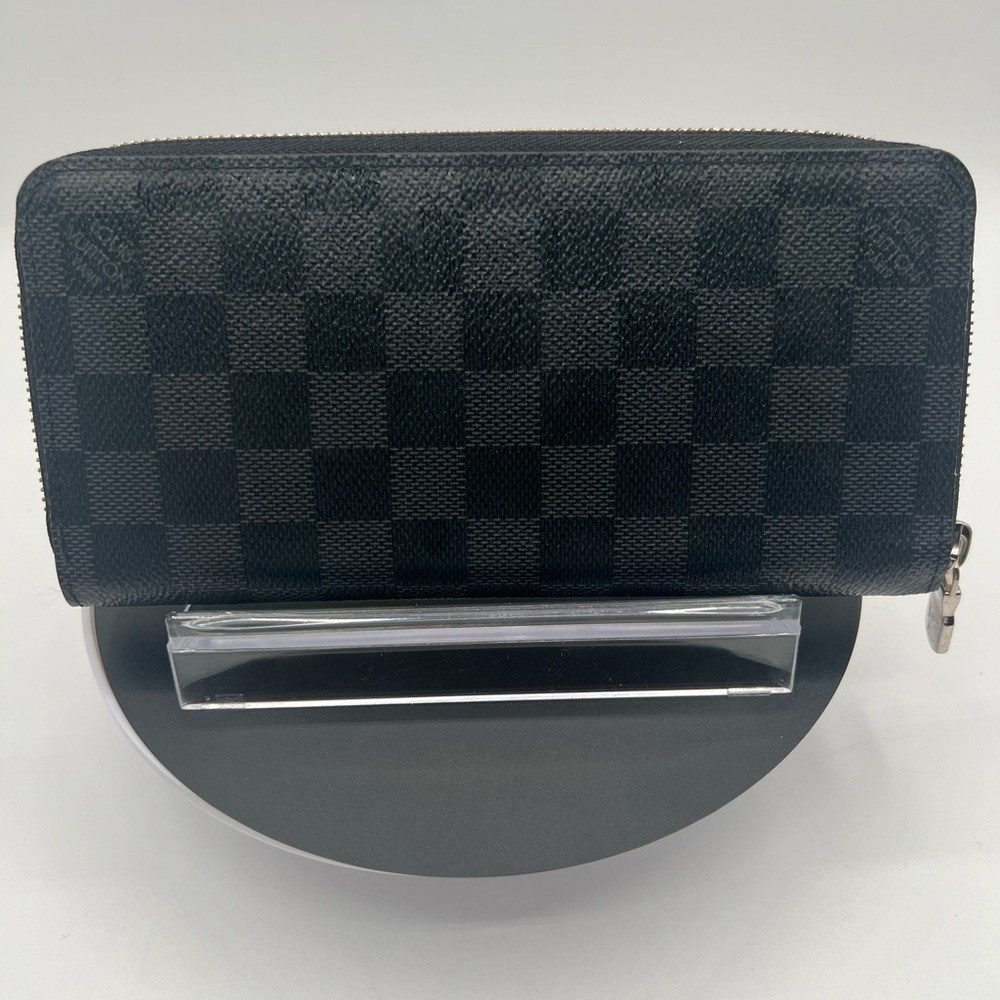 Louis Vuitton Damier Graphite zippy vertical wallet full inclusion microchipped